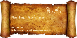 Marlep Alóma névjegykártya